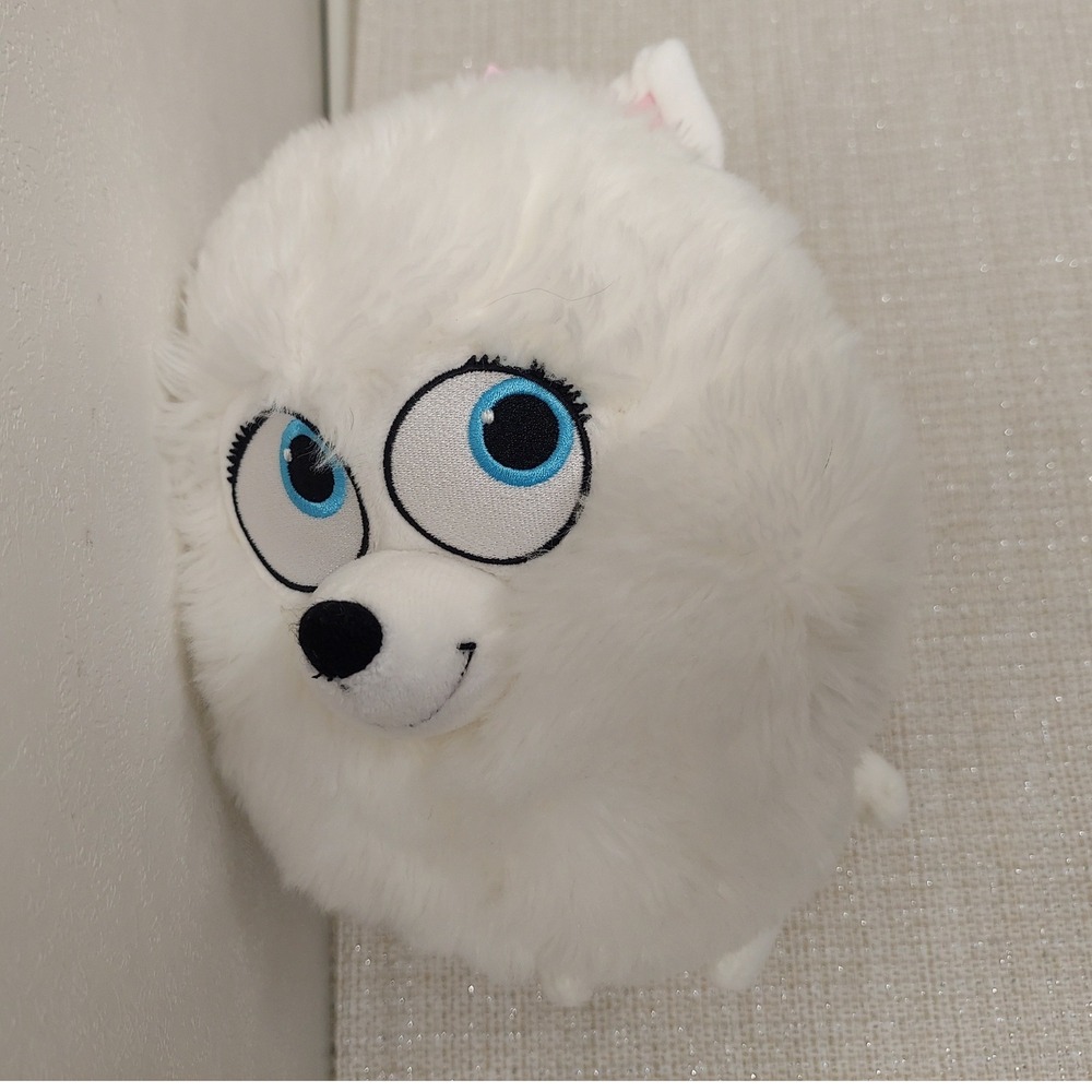 The‎ Secret Life of Pets Gidget Plush White Pomeranian Dog Universal Studios 12"